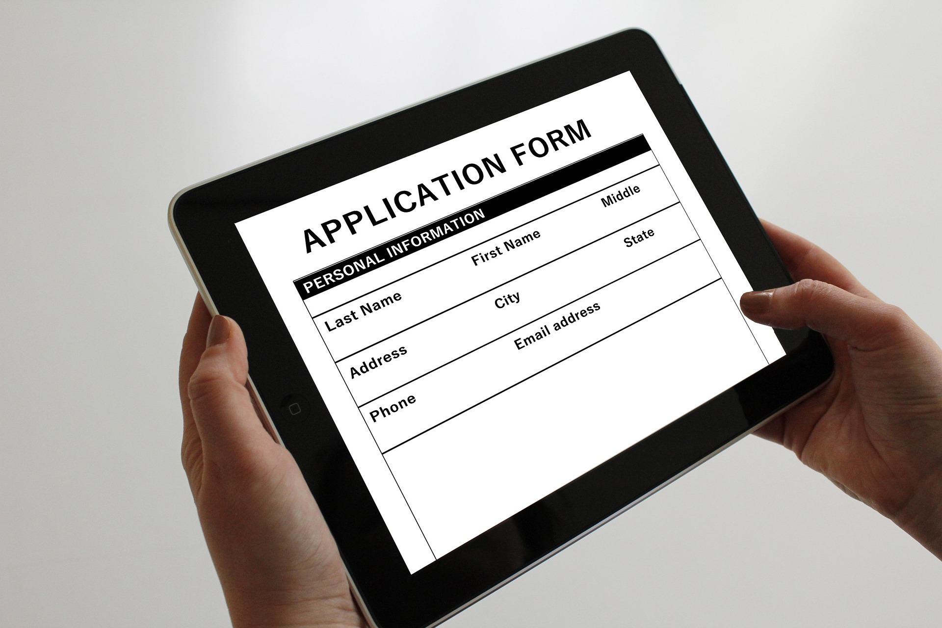Application on Tablet